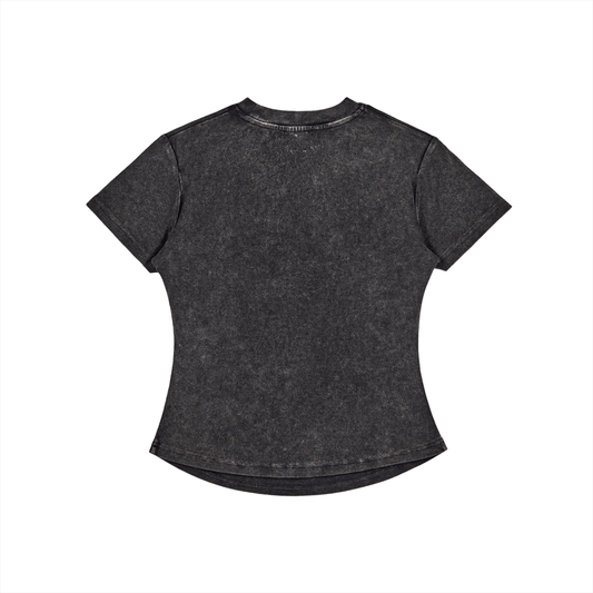 Introverted Bodycon Tee - Black