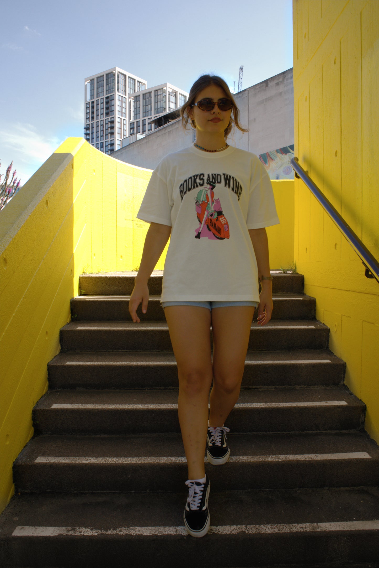 chao! x HANABI Books And Wine tee