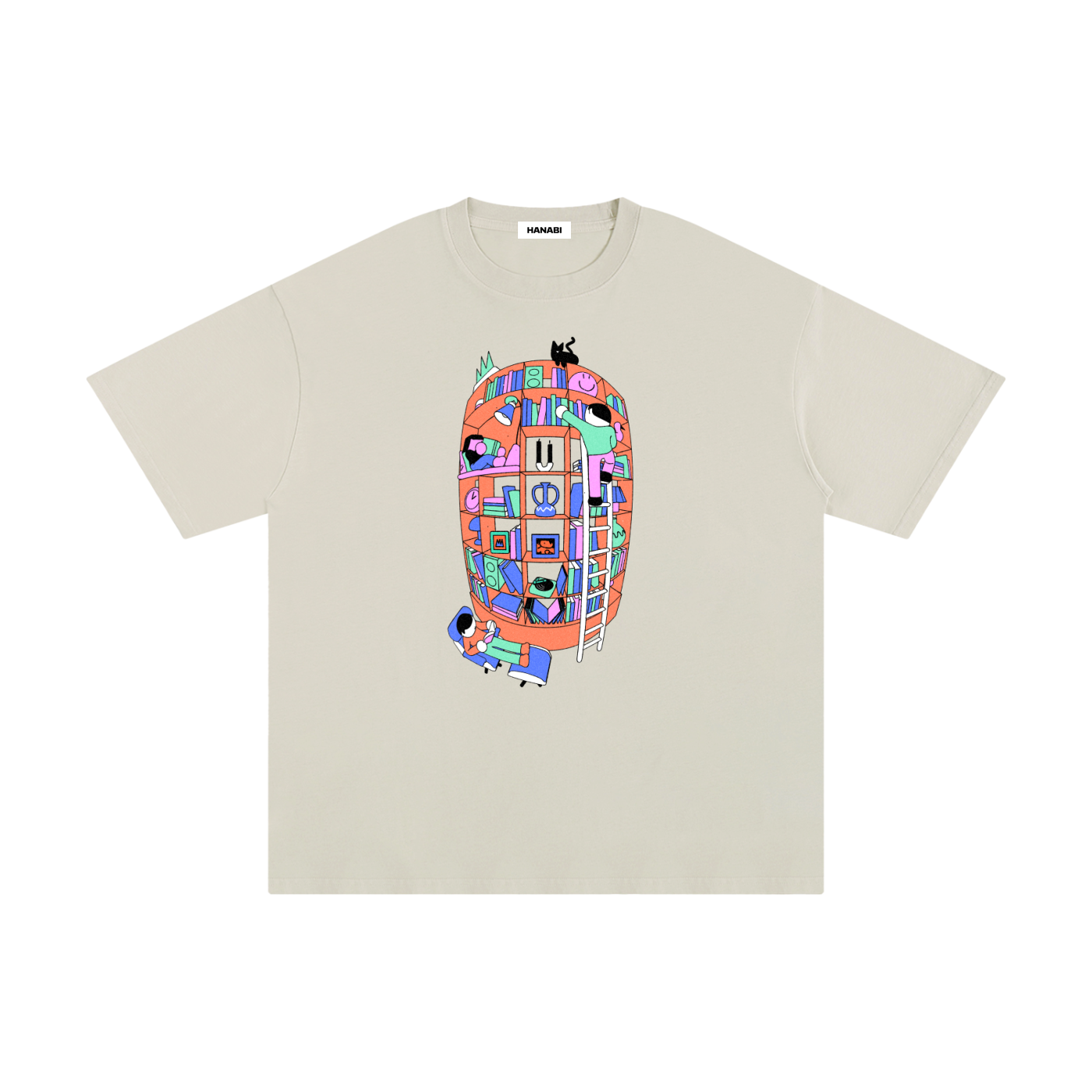 HANABI x Plantopia Bookcase Tee