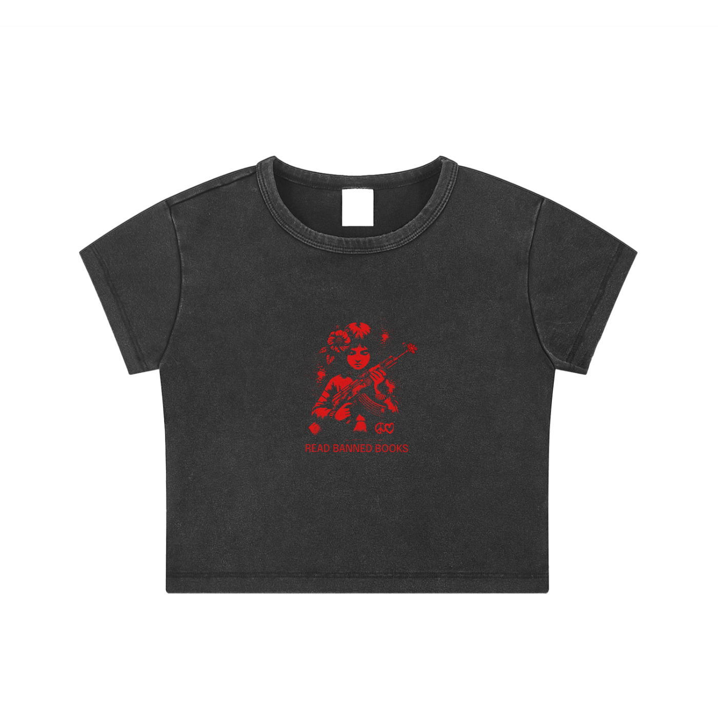Read Banned Books Crop Top
