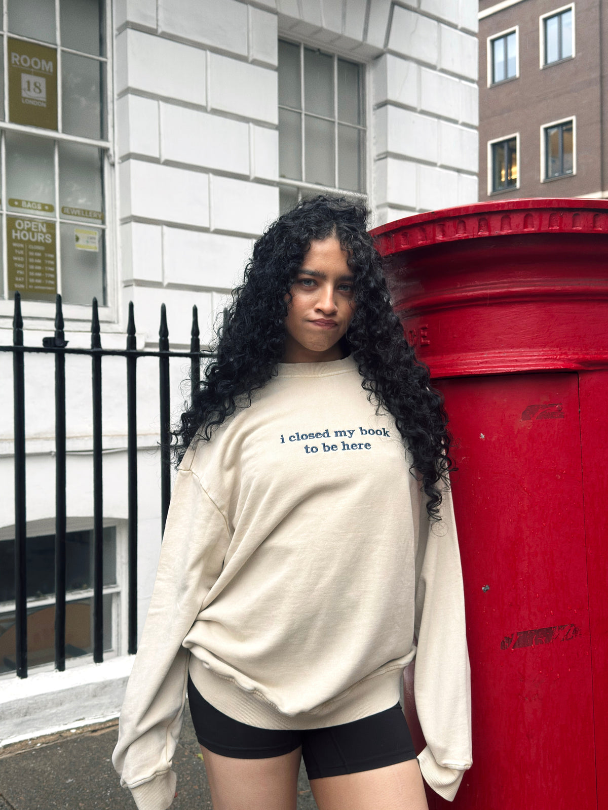 I Closed My Book To Be Here Unisex Sweatshirt