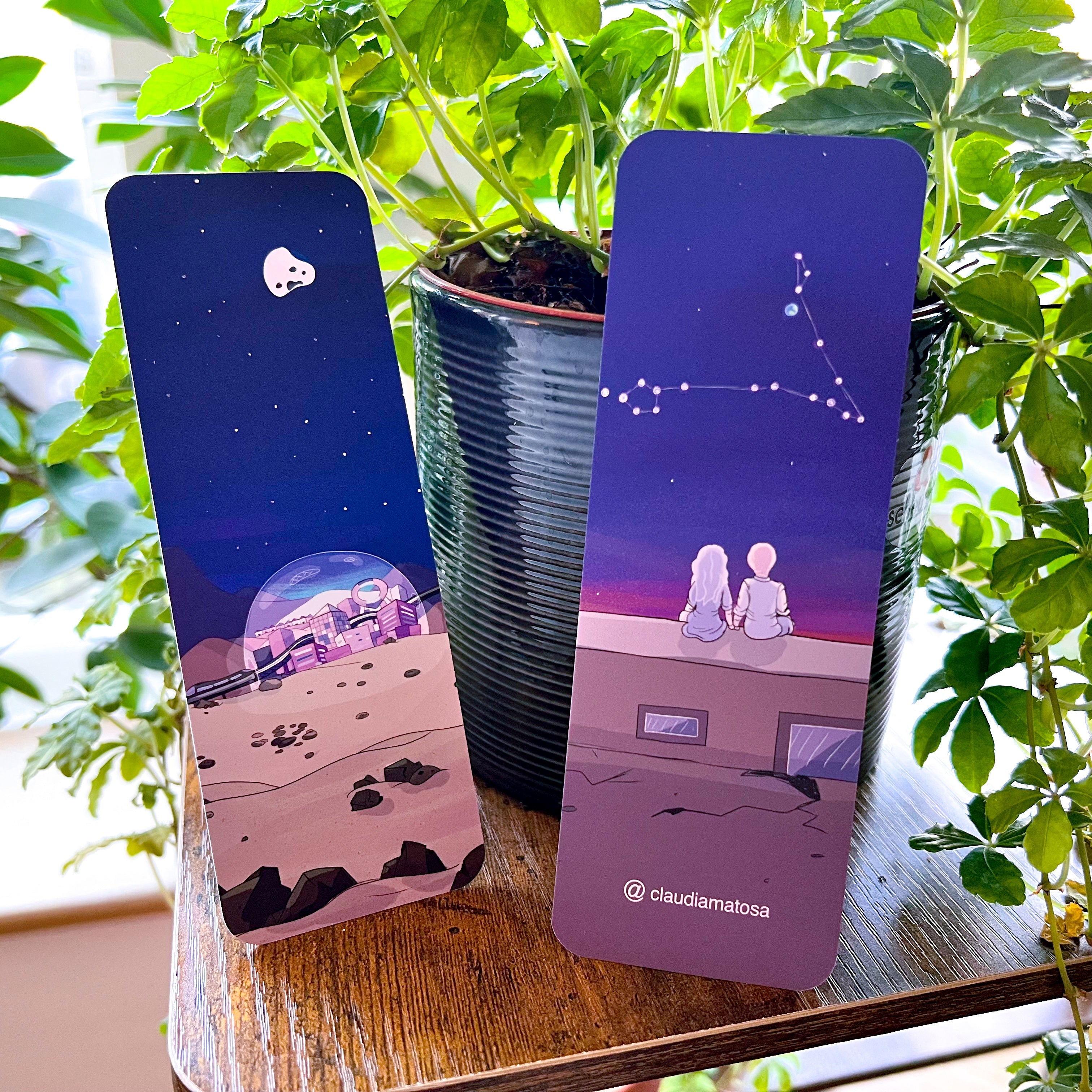 Double-Sided Sci-Fi Art Bookmark Bundle