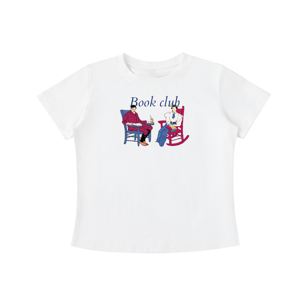 Book Club Lounge Baby Tee