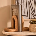 Natural Wood Set of 2 Bookends | Arlo