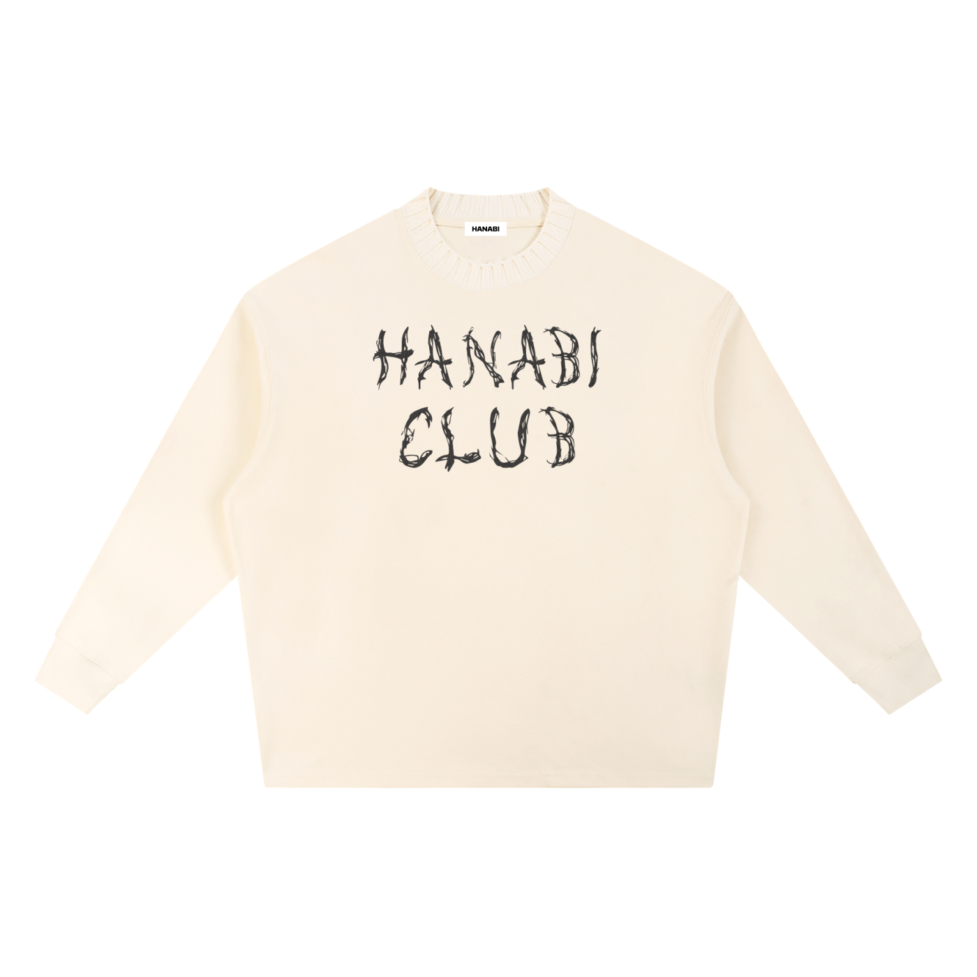 HANABI CLUB Knitted Oversize Sweatshirt