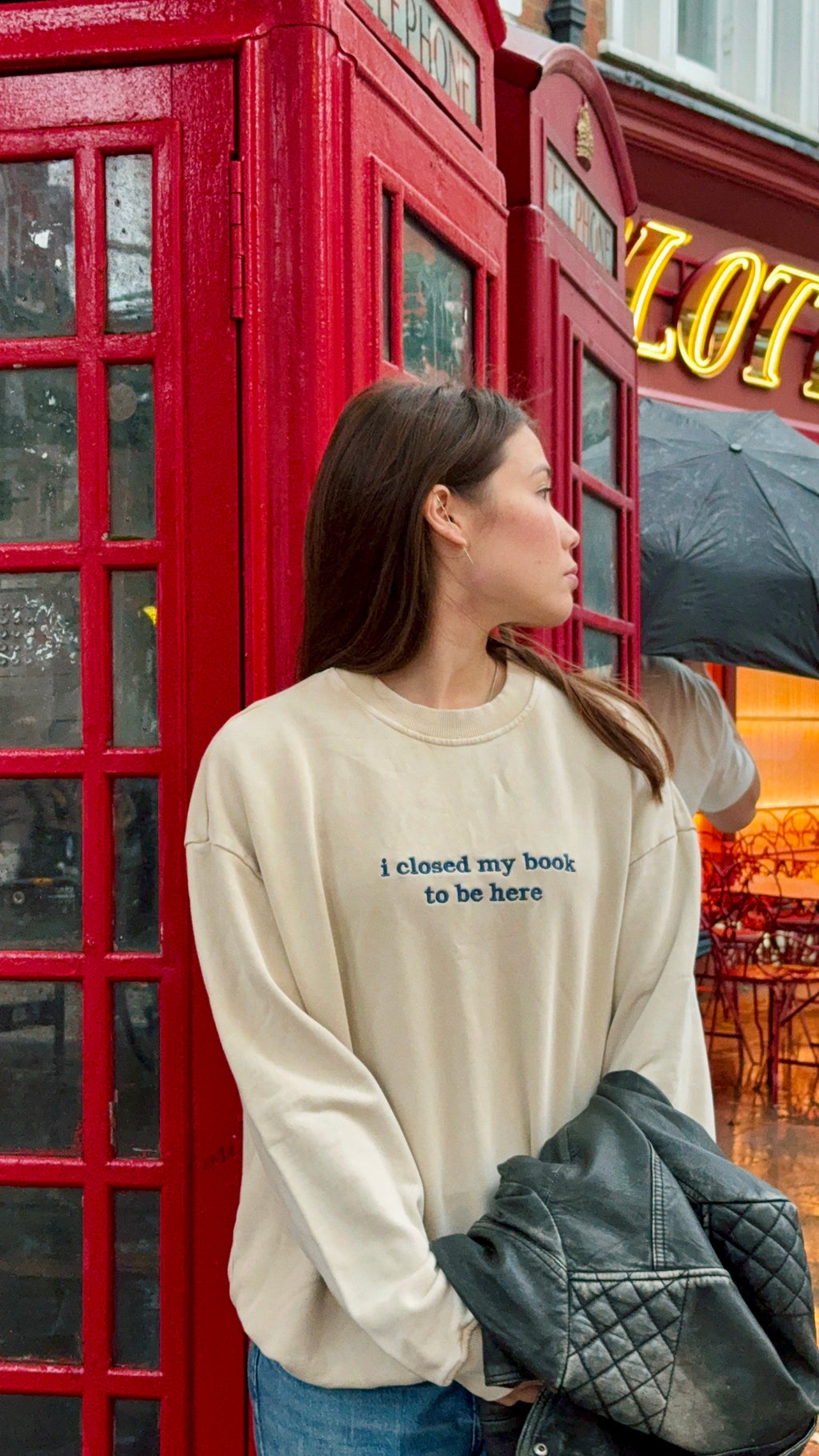 I Closed My Book To Be Here Unisex Sweatshirt