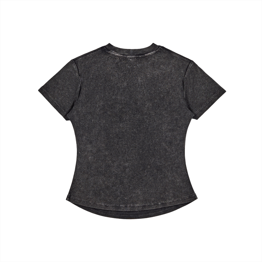 Introverted Bodycon Tee - Black