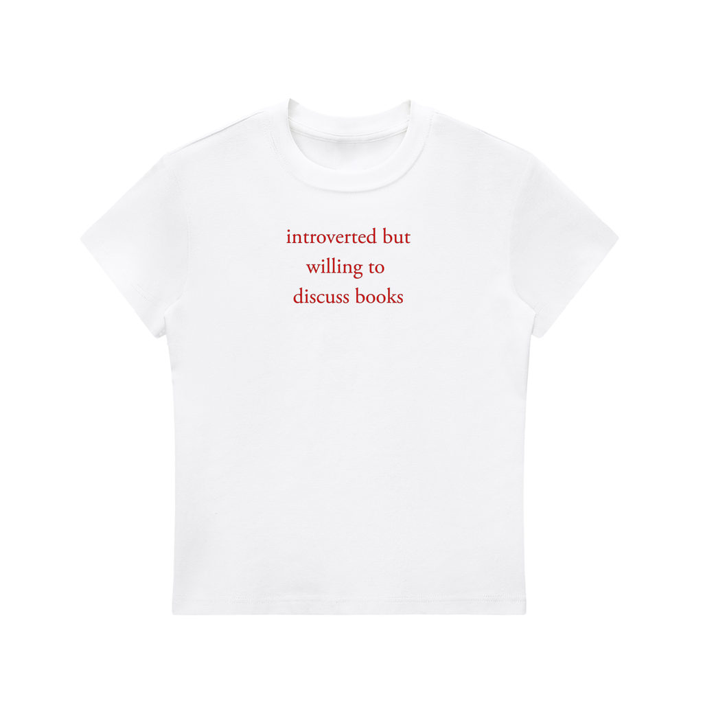 Introverted But Willing To Discuss Books Baby Tee