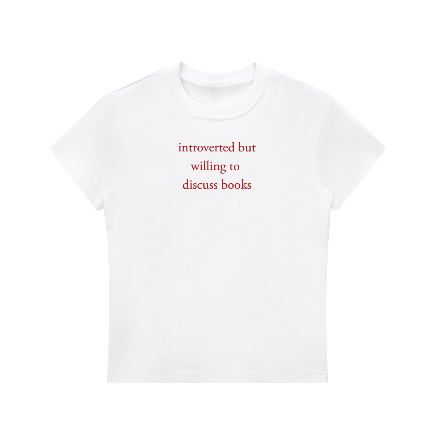 Introverted But Willing To Discuss Books Baby Tee
