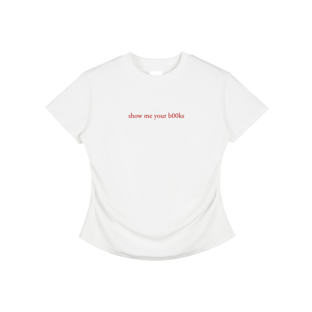 show me your b00ks Bodycon Tee