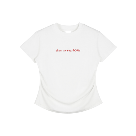 show me your b00ks Bodycon Tee