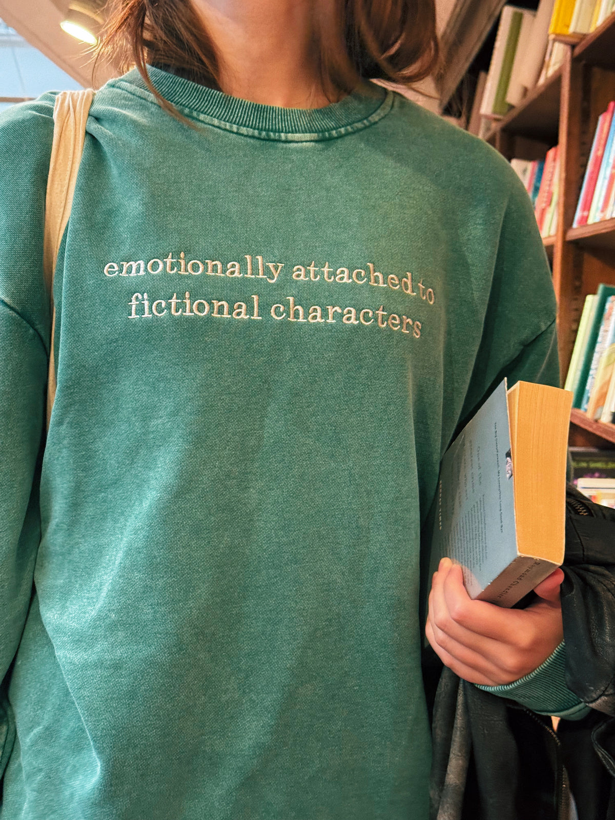 Unisex Emotionally Attached To Fictional Characters Sweatshirt