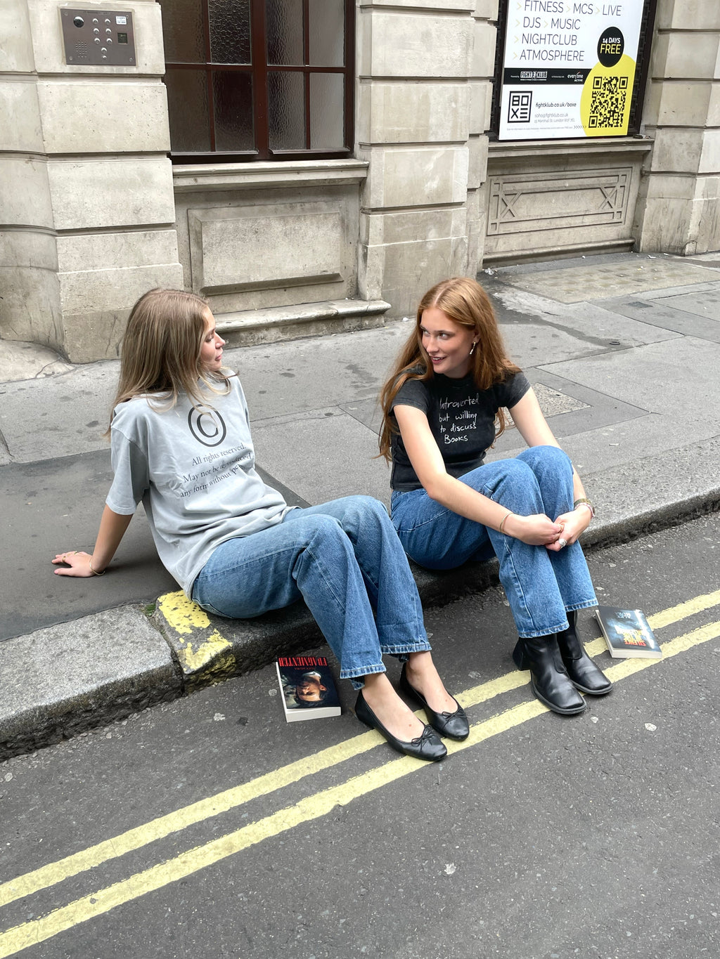 Introverted Bodycon Tee - Black