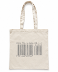 Book Barcode Tote Bag