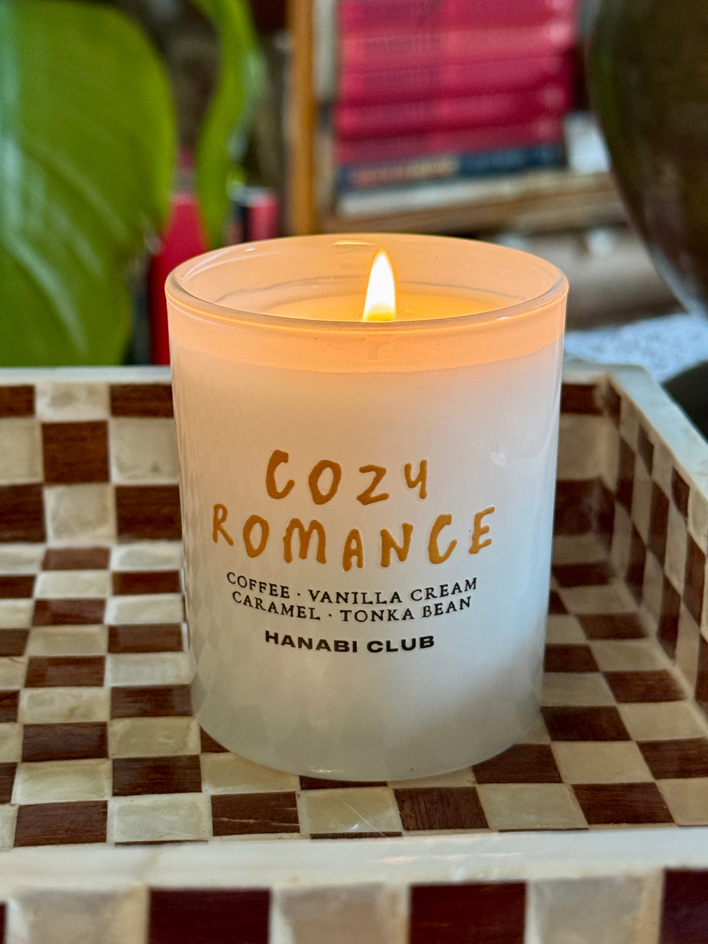 cozy romance literary candle 