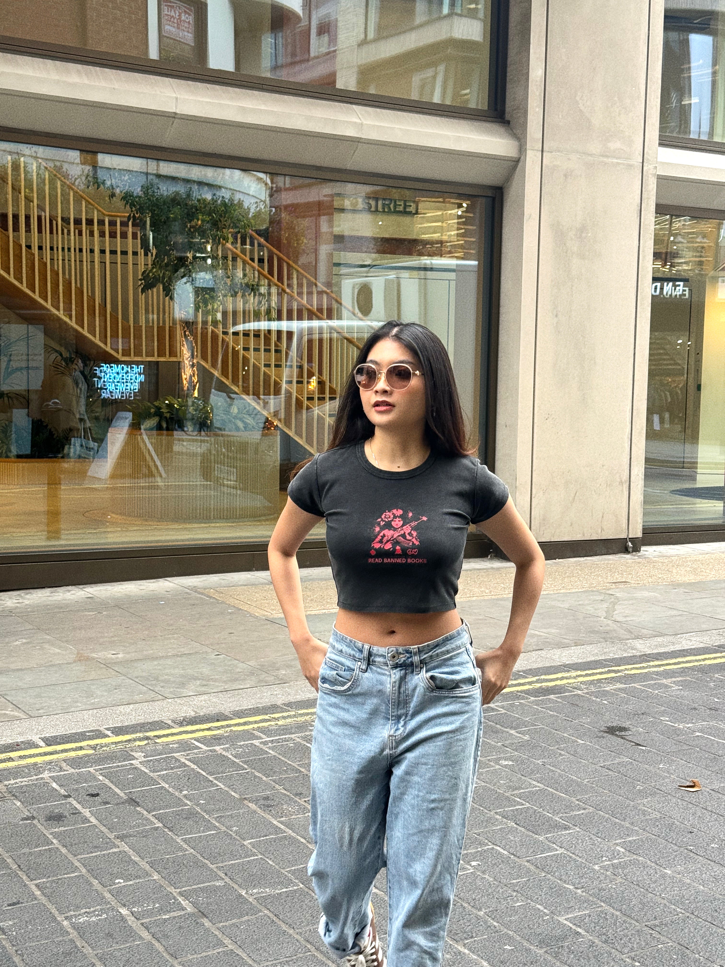 Read Banned Books Crop Top