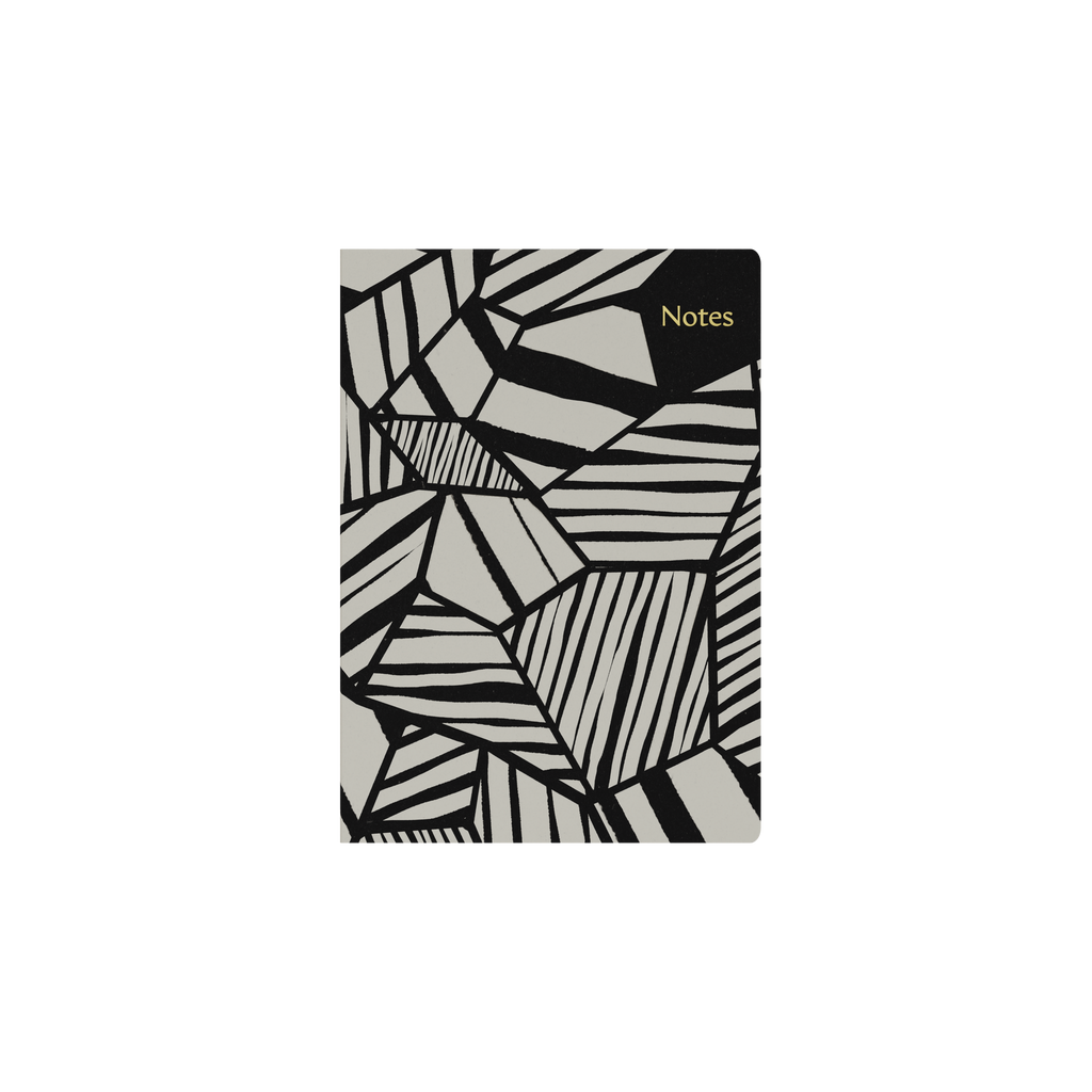 Bold Mono A5 Ruled Notebook