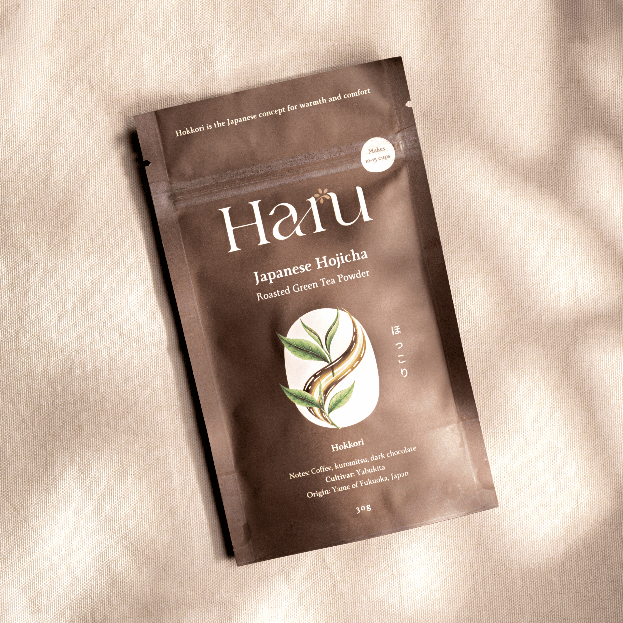 Hokkari Hojicha Powder - Roasted Green Tea Powder from Yame, Fukuoka