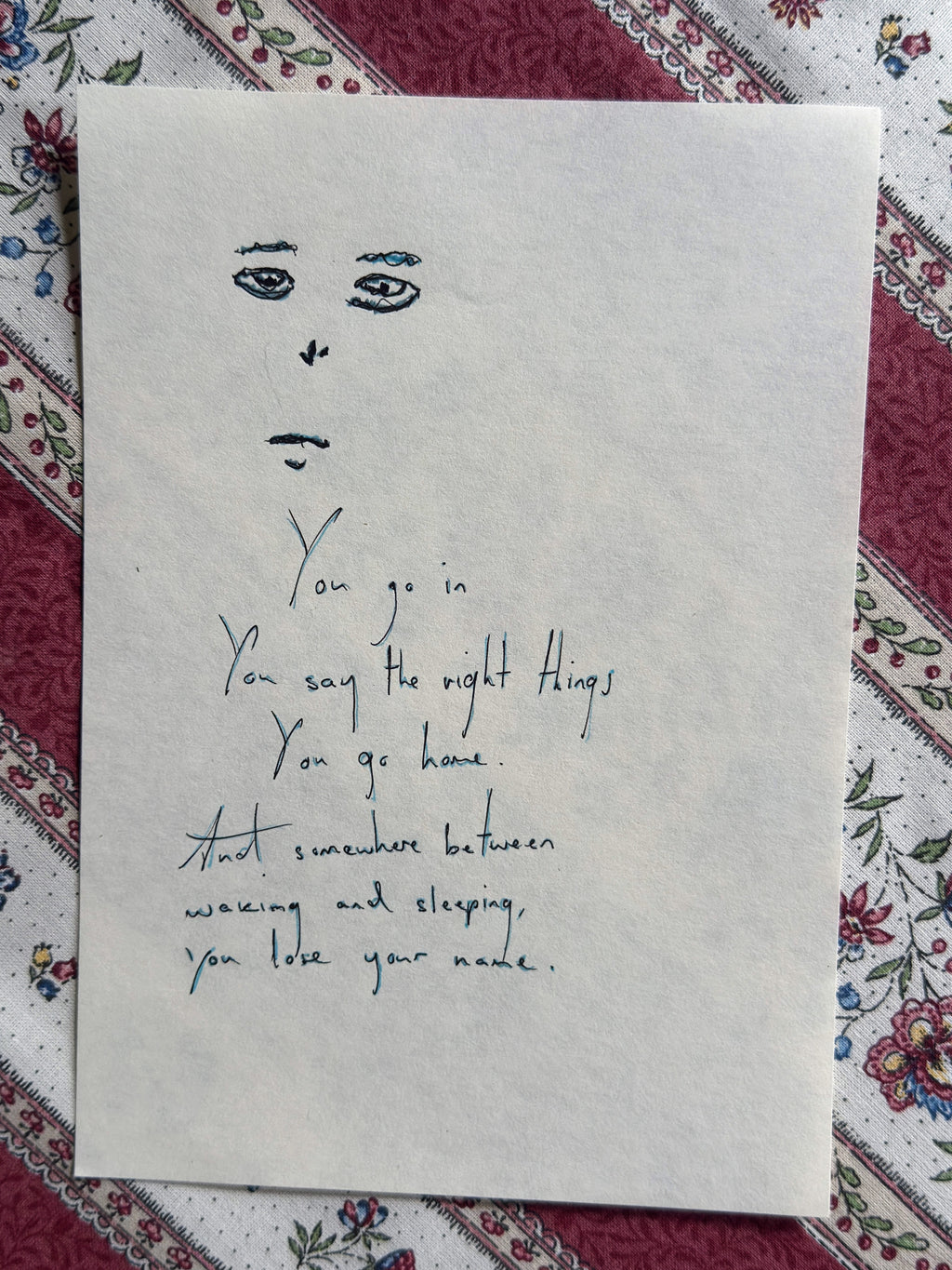 You Go In Poem