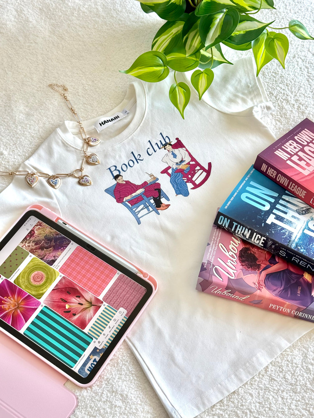 Book Club Lounge Baby Tee