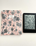 Pink Botanical Sketch Zippered Kindle Sleeve