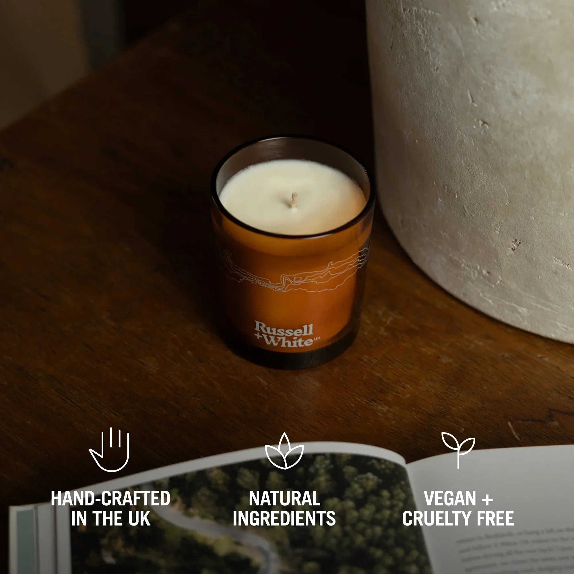 Firenze Leather 250g Scented Soy Candle