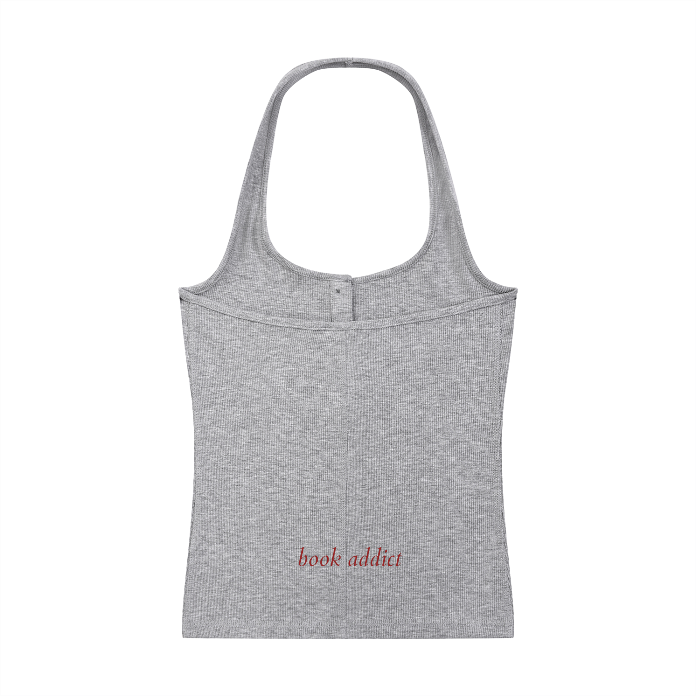 Book Addict Ribbed Henley Tank