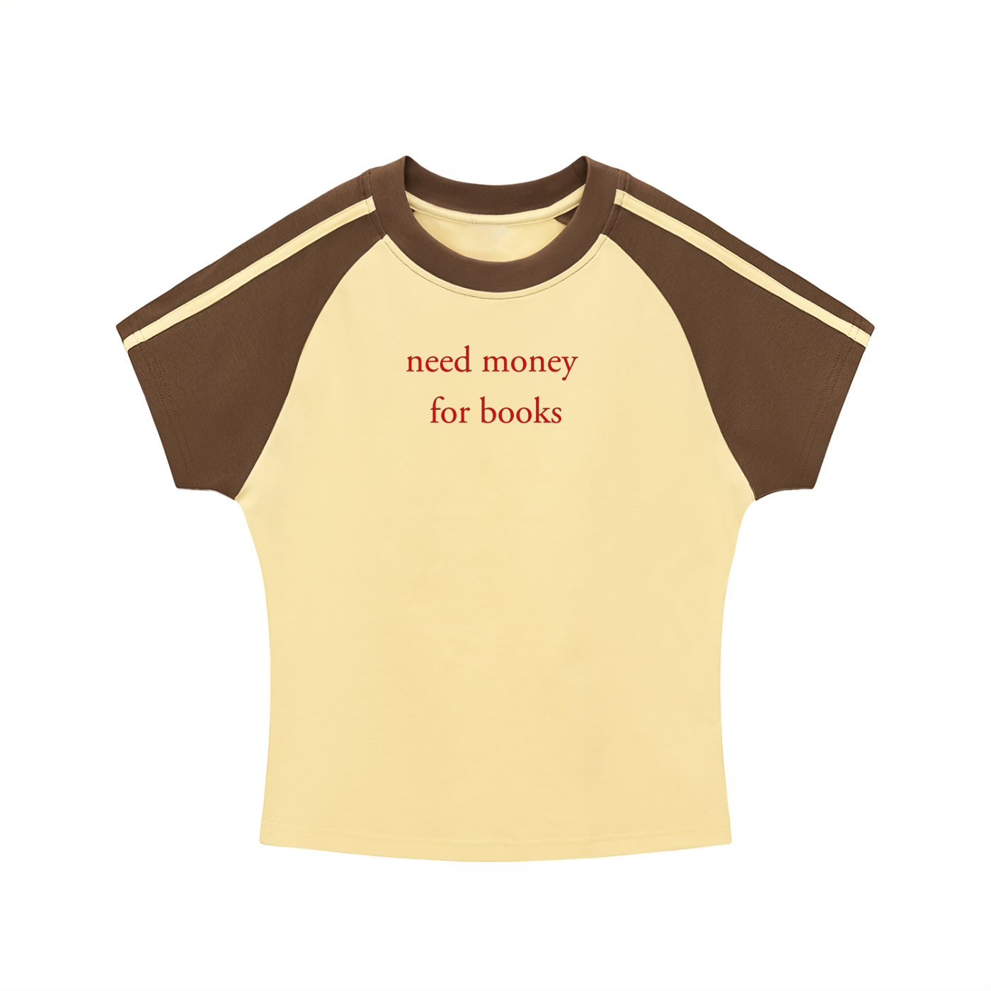 Need Money For Books Bodycon Tee (Yellow)