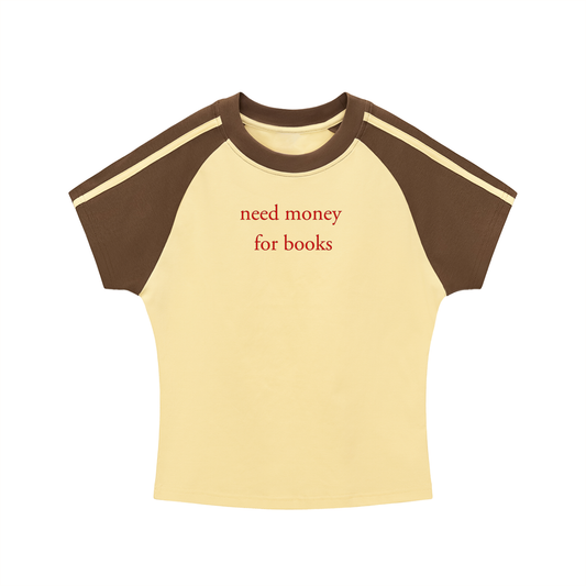 Need Money For Books Bodycon Tee (Yellow)