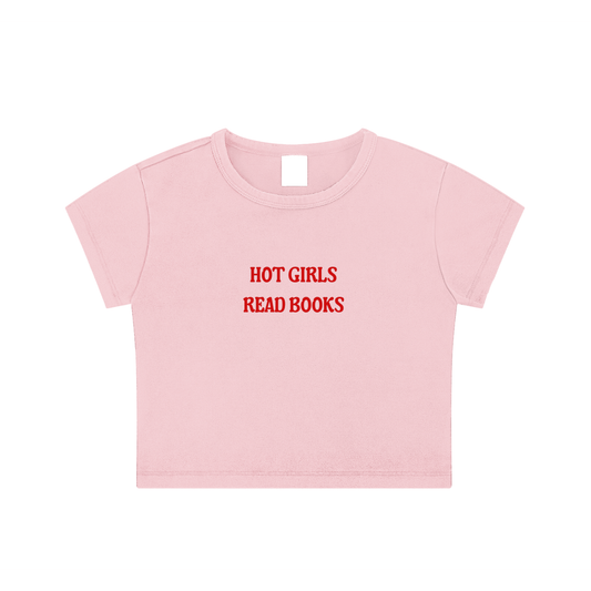 Hot Girls Read Books Crop Top