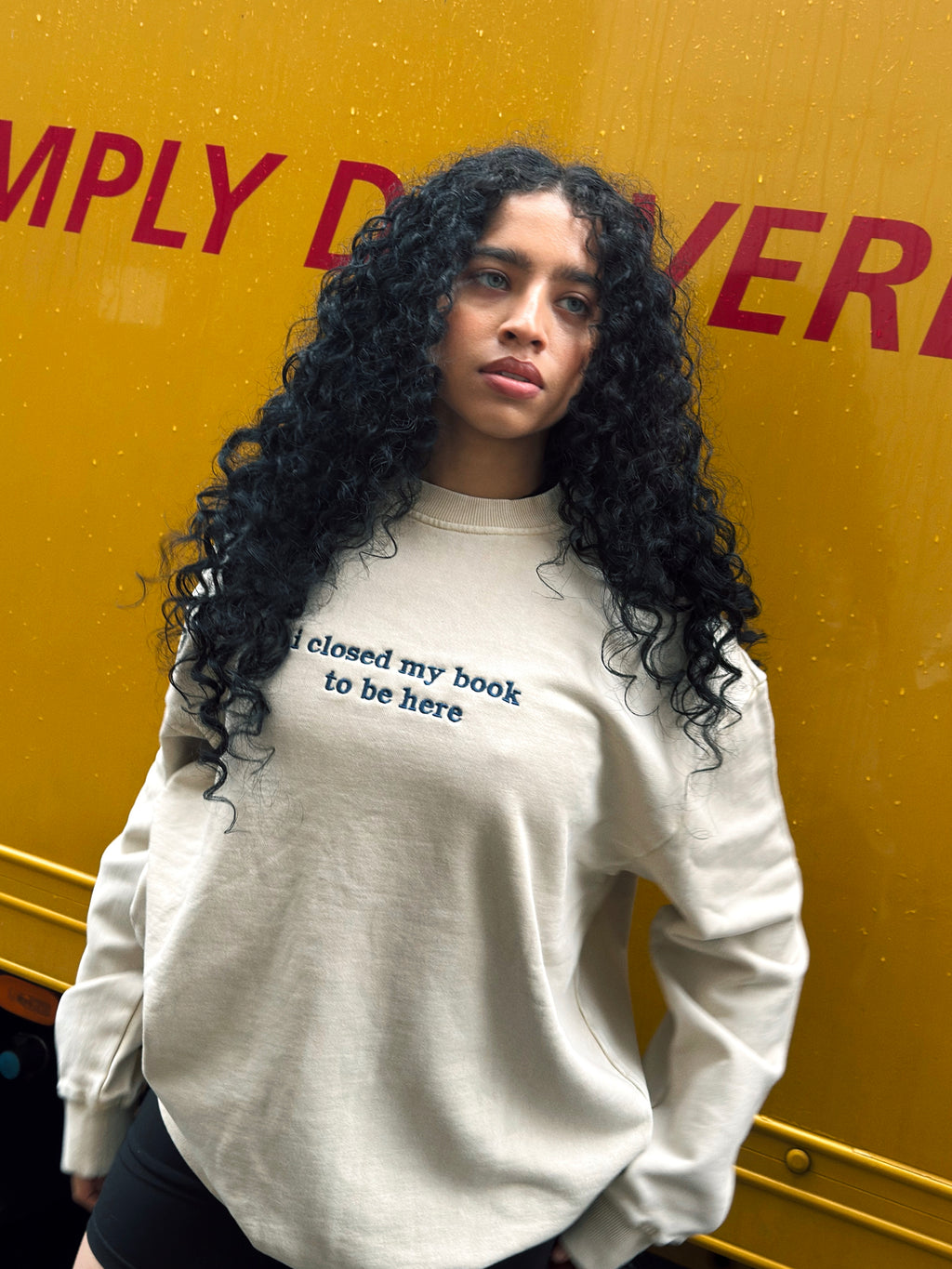 I Closed My Book To Be Here Unisex Sweatshirt