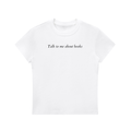 Talk To Me About Books Baby Tee
