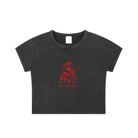 Read Banned Books Crop Top