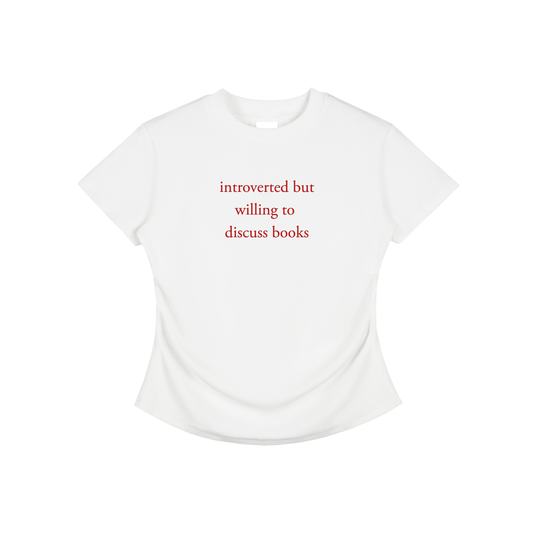 Introverted But Willing To Discuss Books Bodycon Tee