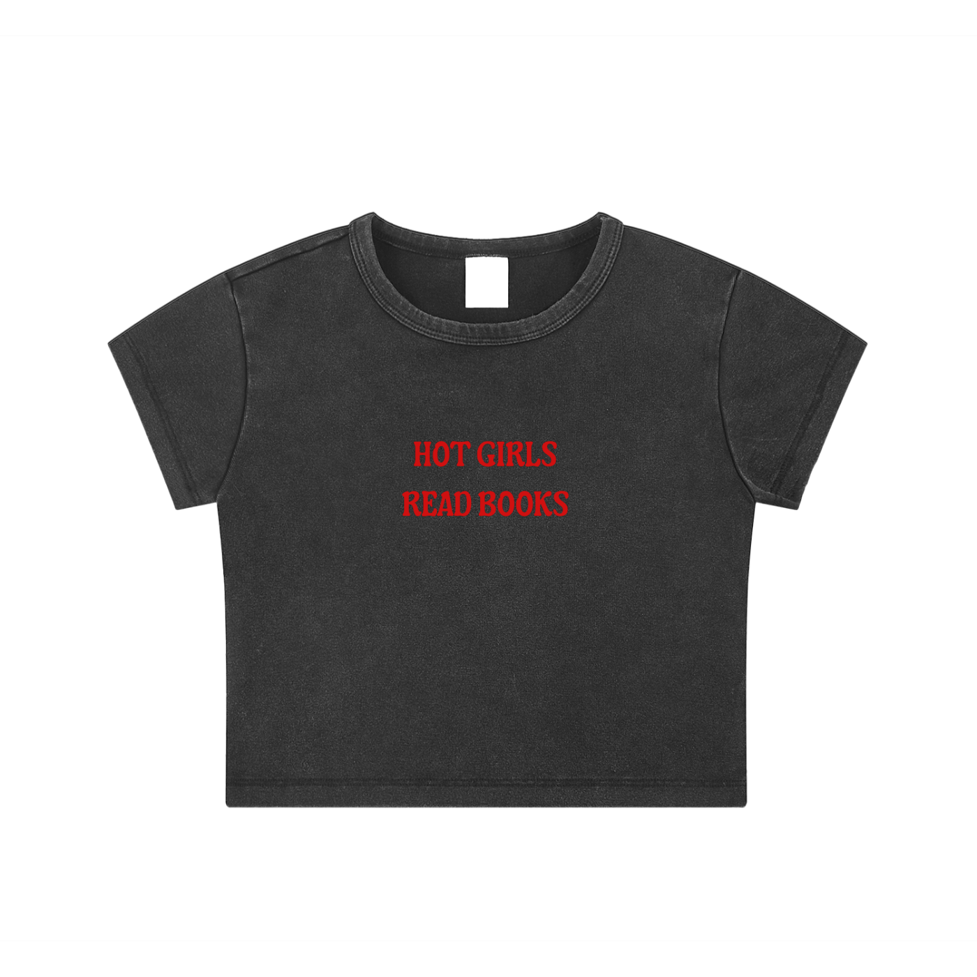 Hot Girls Read Books Crop Top