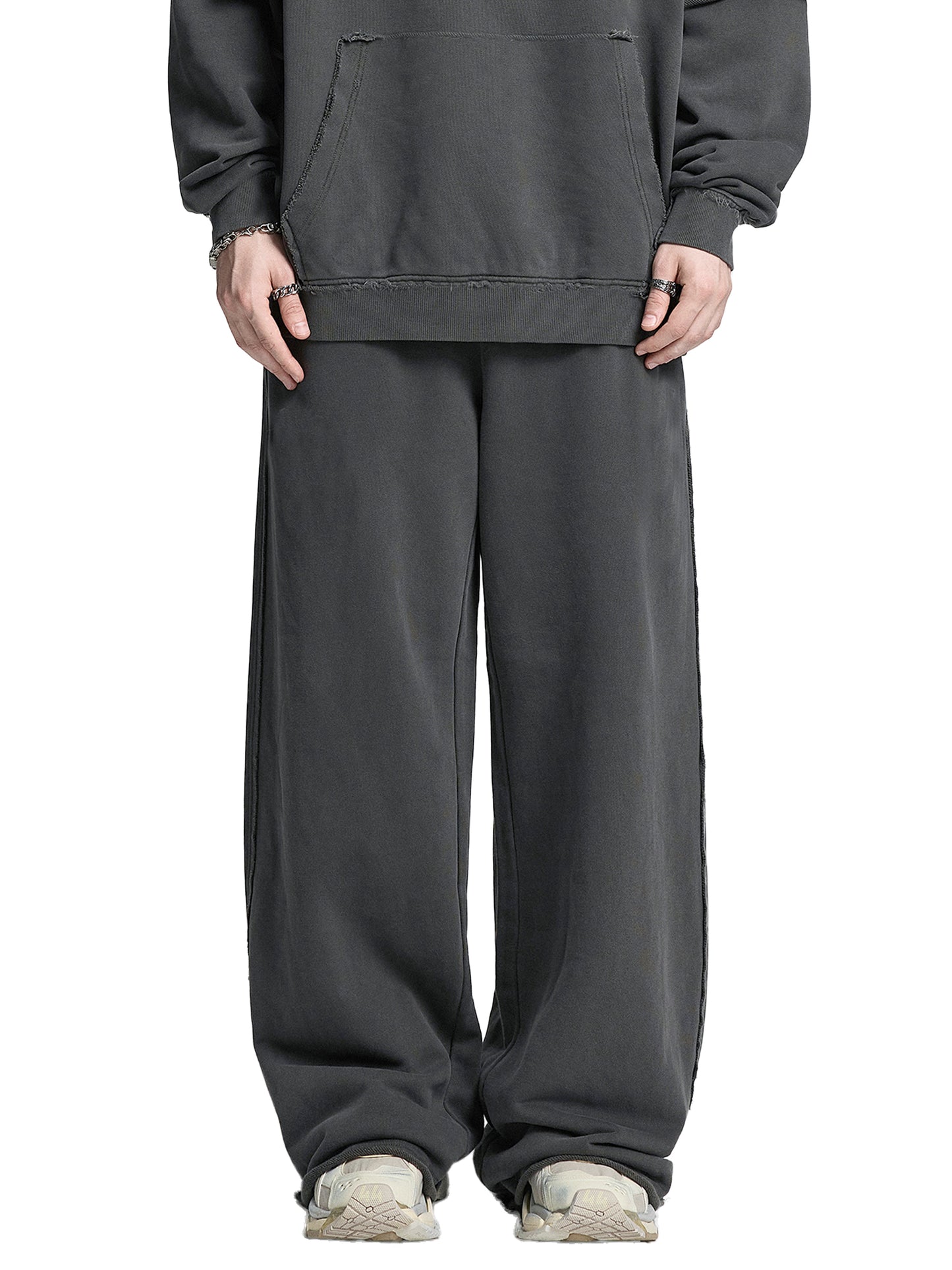 Signature Basic Raw Edge Sweatpants