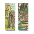 Once Upon a Time double-sided fairytale bookmark showing both illustrated sides