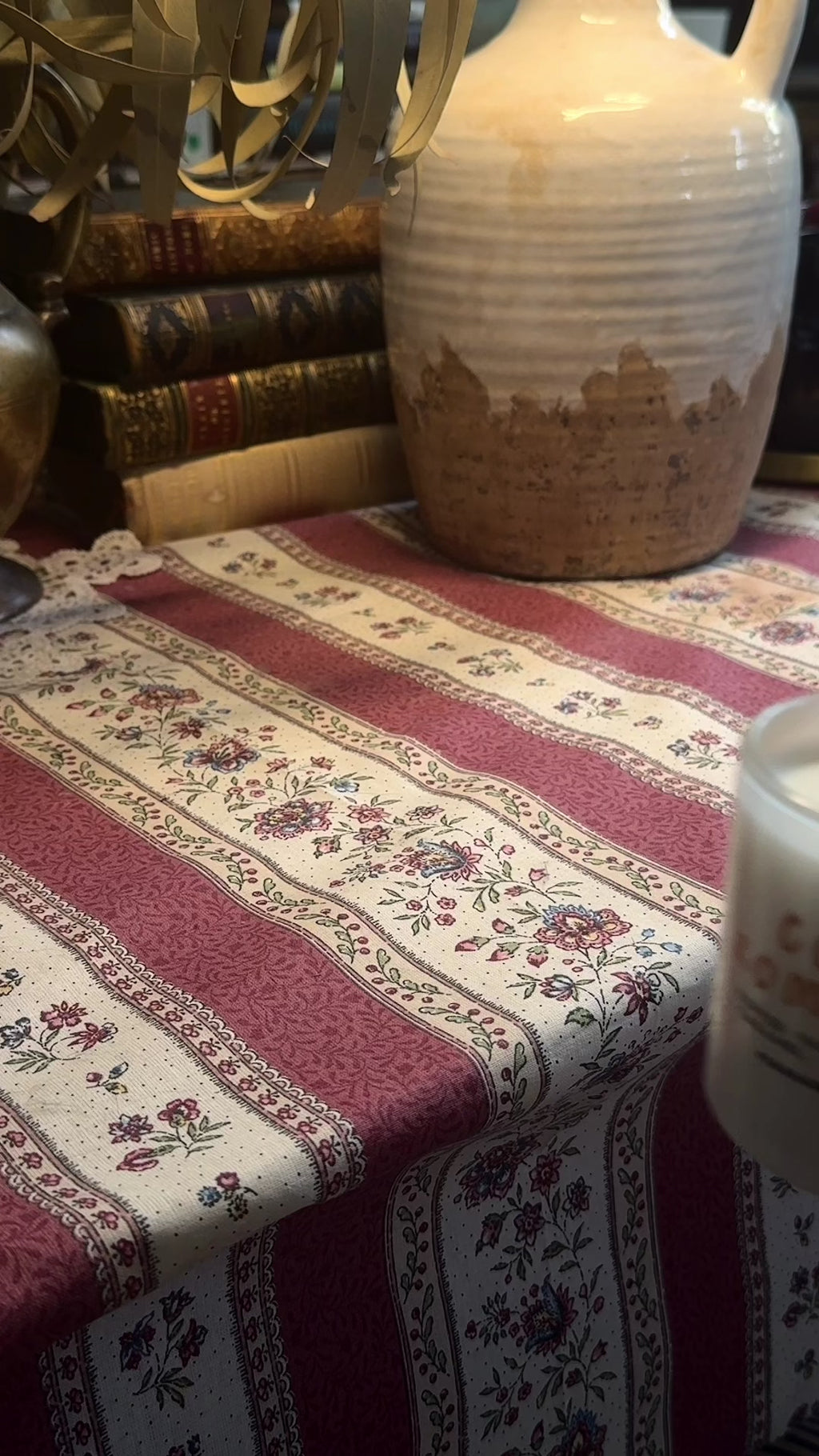 cozy romance candle in bed