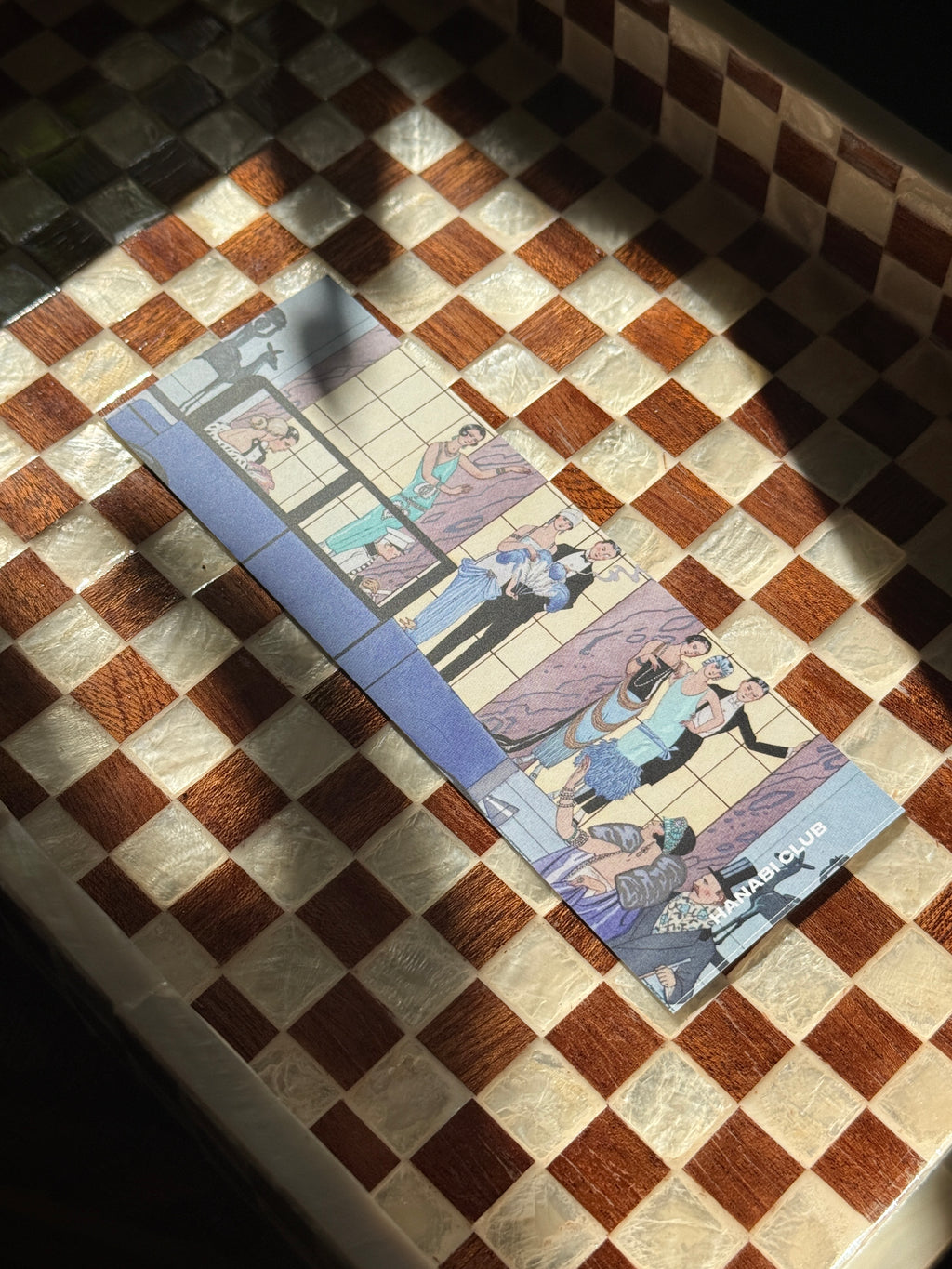The Socialite double-sided 1920s bookmark by HANABI CLUB