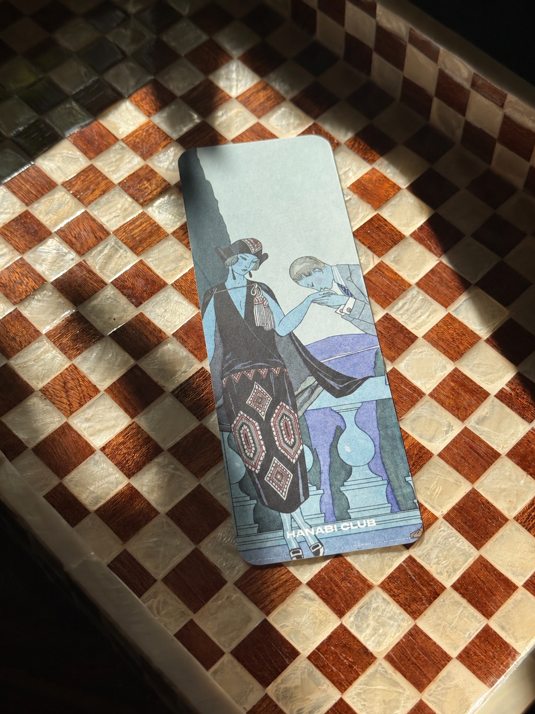 The Socialite double-sided 1920s bookmark by HANABI CLUB